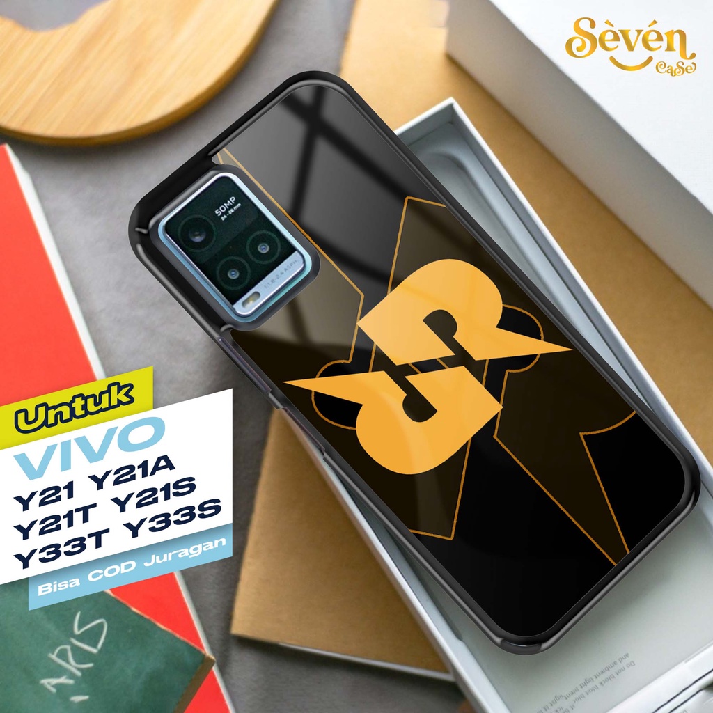 7 Case Hardcase VIVO Y21/Y21A/Y21T/Y21S/Y33T/Y33S Case RRQ GLOSYY 2D Case - Cassing Handphone Untuk 