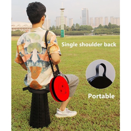 BERKUALITAS ready stock instant grab gosend Portable Seat Telescopic ORIGINAL