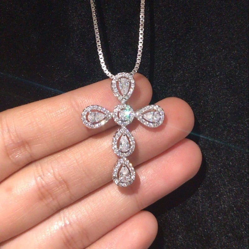 KALUNG SALIB VIER EMAS PUTIH / KALUNG VIER / KALUNG EMAS PUTIH