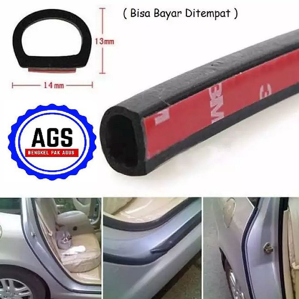 Karet Pintu Rumah Bulat Karet Penutup Celah Pintu Pelindung Debu AIr Peredam Suara dll