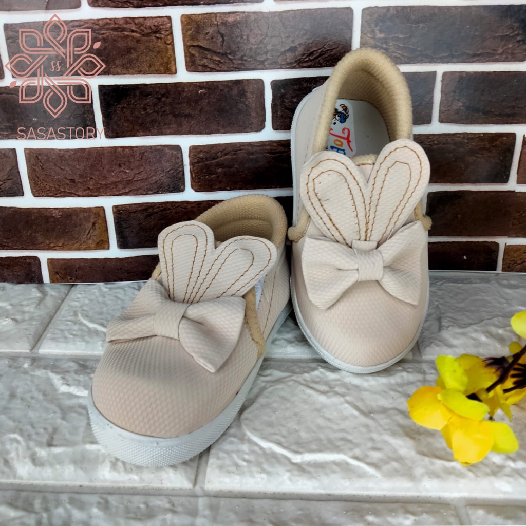 [TAMAN SEPATUKU] SEPATU TRENDY MURAH KELINCI KUPING LUCU ANAK 1 2 3 TAHUN HAX03