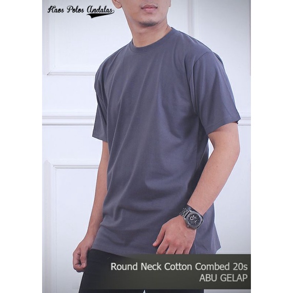 KAOS POLOS COTTON COMBED 20S LENGAN PENDEK SERI WARNA 1