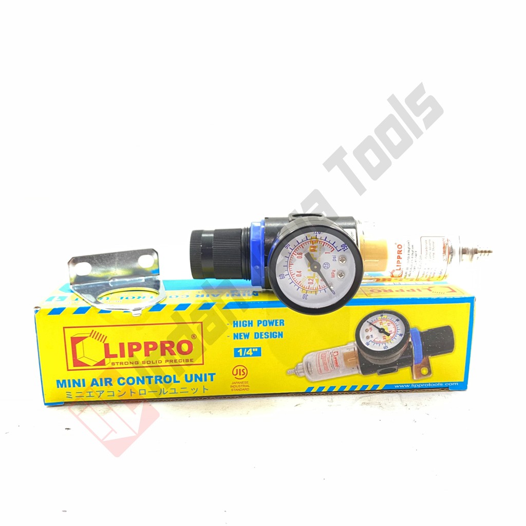 LIPPRO Mini Air Control Unit 1/4 Inch Filter Kompresor Udara Regulator