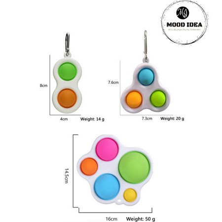 Pop It Spinner Lubang 3/Mainan Anak-Anak Penghilang Stress