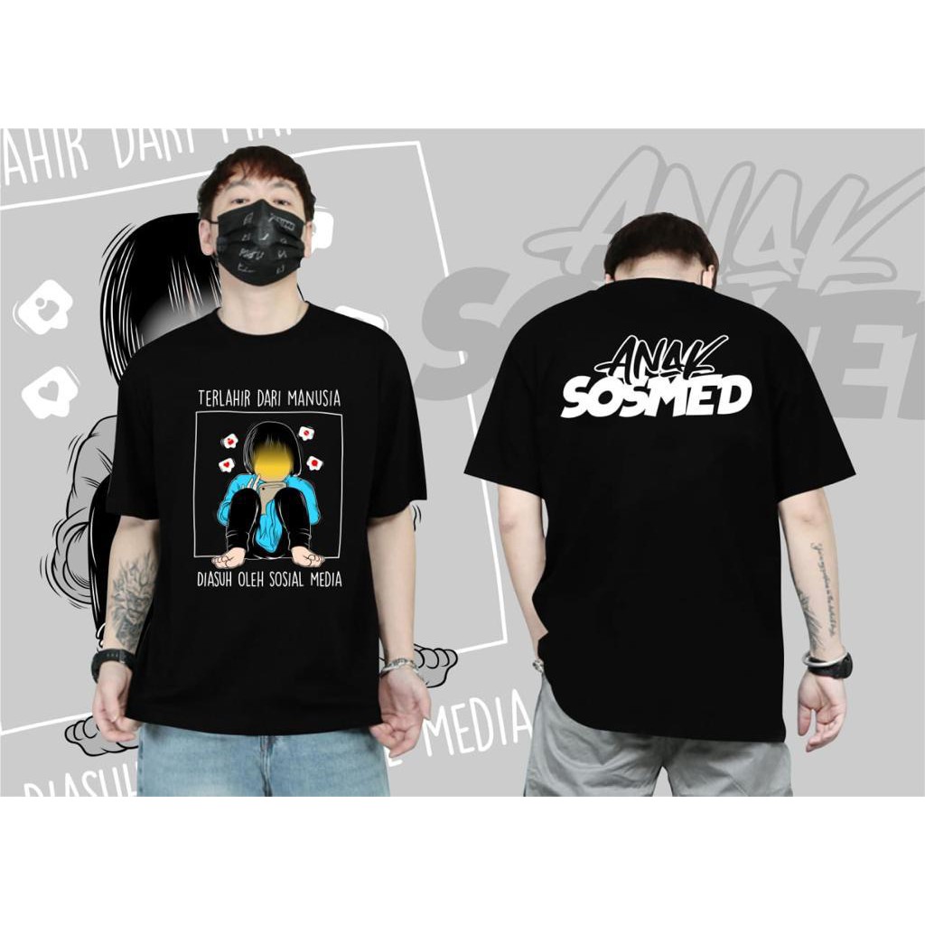 Kaos murah Kaos distro murah baju  distro pria t-shirt murah combed30s anak sosmed