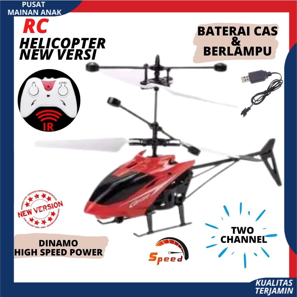 RC HELICOPTER HELIKOPTER 2.5 channel &amp;  remote control helicopter New Gyro Baterai Cas Berlampu