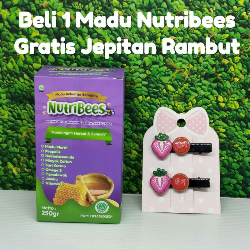 

Madu Nutribees Beli 1 Gratis Jepitan Rambut
