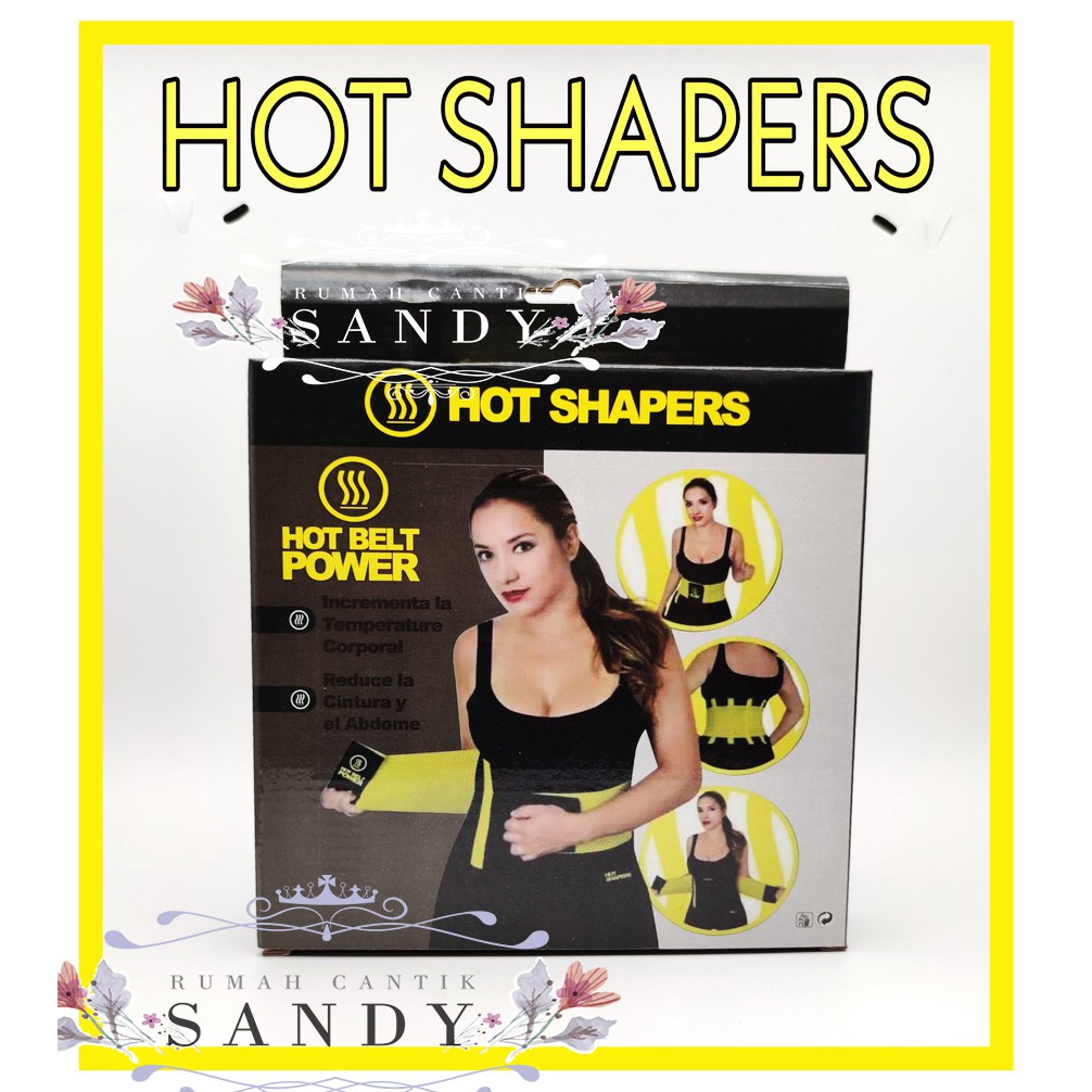 HOT SHAPERS POWER BELT KORSET / SABUK SPORT PEMBAKAR LEMAK PERUT + BOX