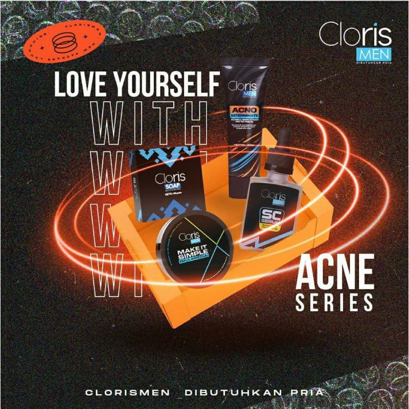 ClorisMen Paket Acne Series Penghilang Pembasmi Jerawat Cloris Men