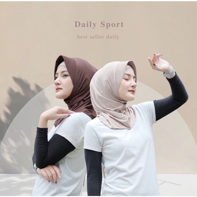 Hijab Daily Bergo Sport Jersey Premium