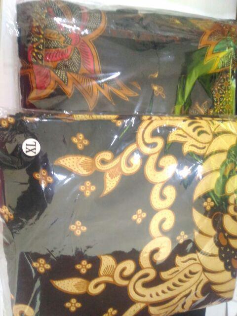 Gamis Batik Davina Sogan Kancing Depan Murah
