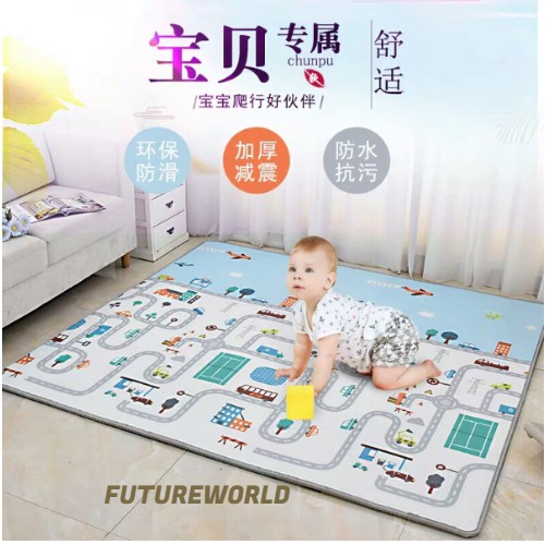 Karpet Lipat Playmat Bayi Premium Tikar Lipat Bayi Xpe Karpet Anak 200 X 180  Matras Bayi Gambar Kualitas Impor