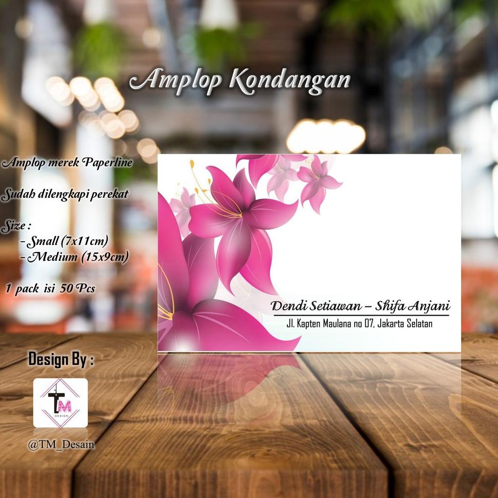 

(MiS☑) Kode A72 - Amplop Kondangan isi 50pcs - @TM_Desain //Sedang promo