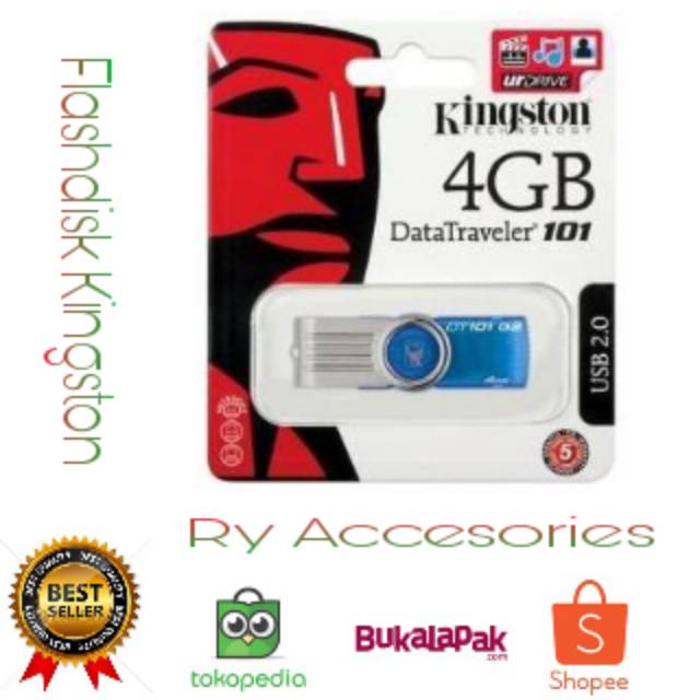 Flashdisk Kingston 4GB / Flashdisk USB Kingston 4GB  / Flashdisk Eksternal 4GB