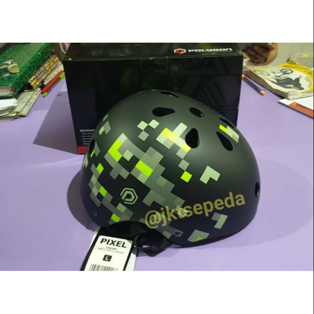  Helm  Sepeda  Polygon  Pixel Batok  Shopee Indonesia