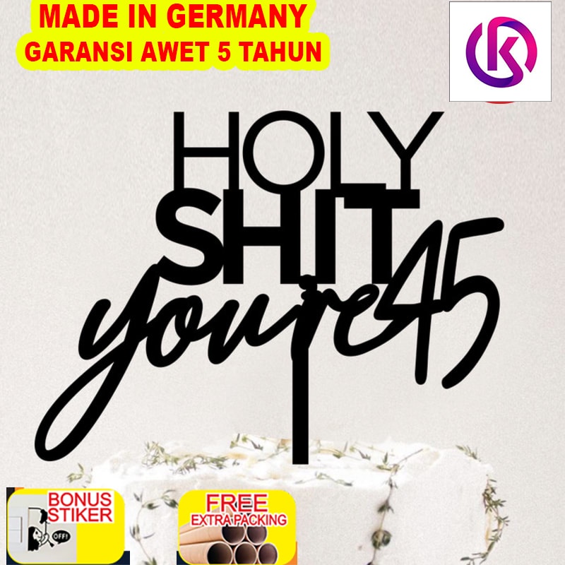 

Terlaris Custom Cake Topper Akrilik Tulisan Huruf Acrylic Topper Kue - 10cm