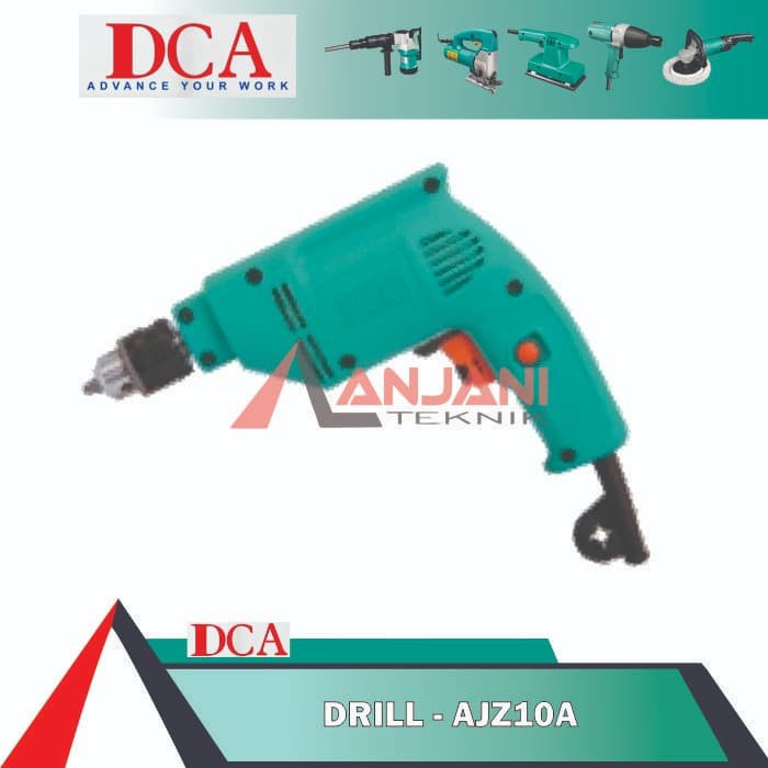 DCA AJZ 10 A MESIN BOR TANGAN LISTRIK 10 mm DRILL DRIVER 10mm AJZ10A