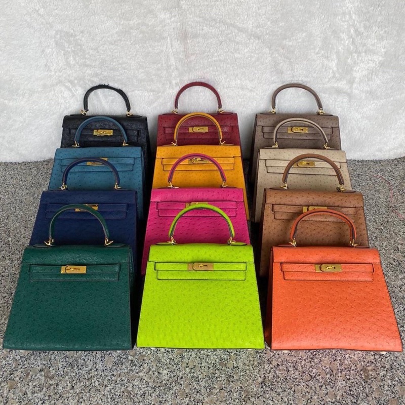 tas selempang KE LLY OSTRICH GHW 28cm