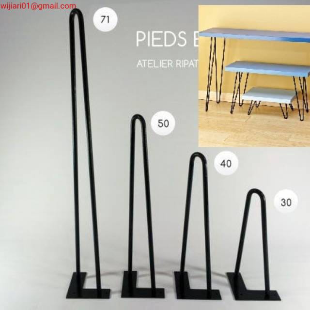 KAKI MEJA HAIRPIN LEG MURAH