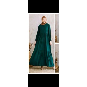 Slavina Dress Polos Susun/Gamis Syar'i