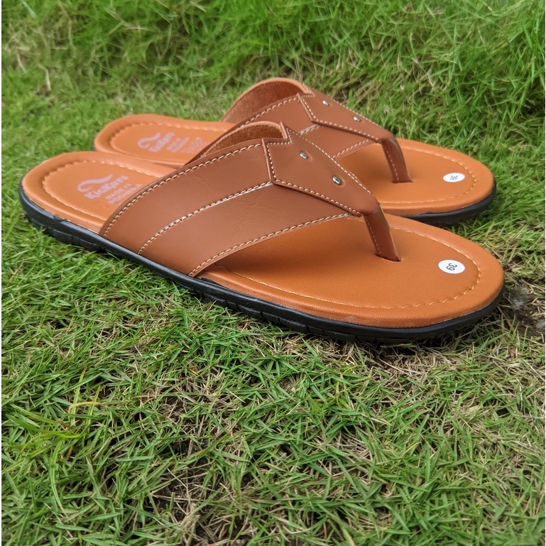 SANDAL JAPIT PRIA - Sandal Pria Kasual Kulit Sintesis Original Nyaman dikaki -546