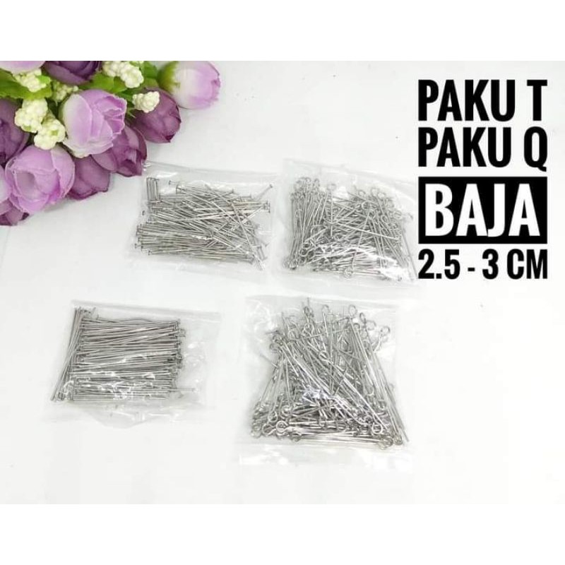 paku sambung /Paku T dan paku Q  baja /144 pcs