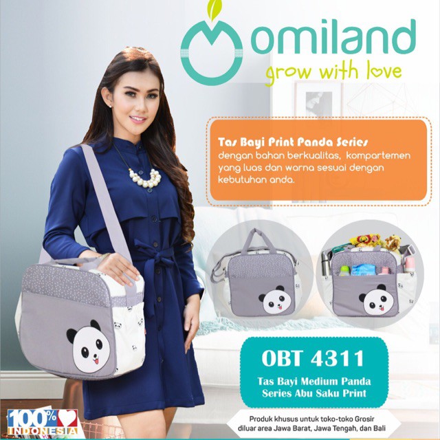 NEW!!! OMILAND - TAS BAYI PANDA MEDIUM OMILAND SERIES OBT 4311