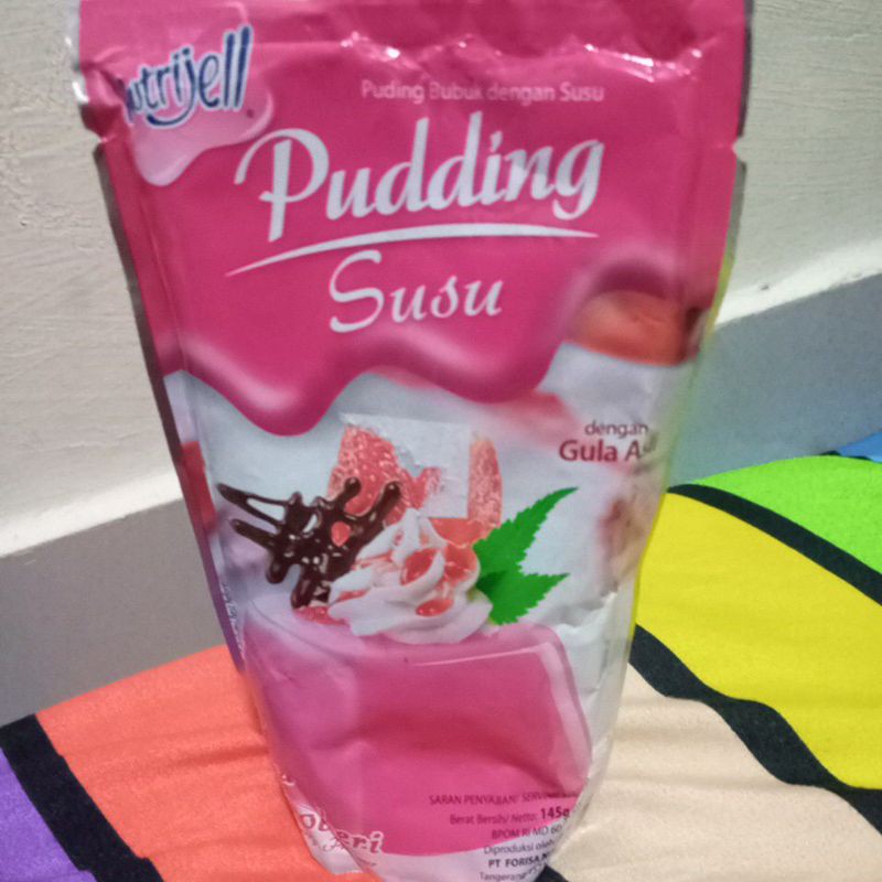 

pudding susu nutrijell rasa stroberi paling murah