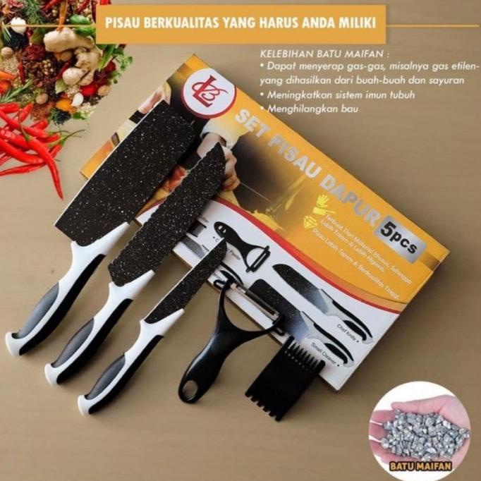 Pisau Batu Maifan set 5 pcs