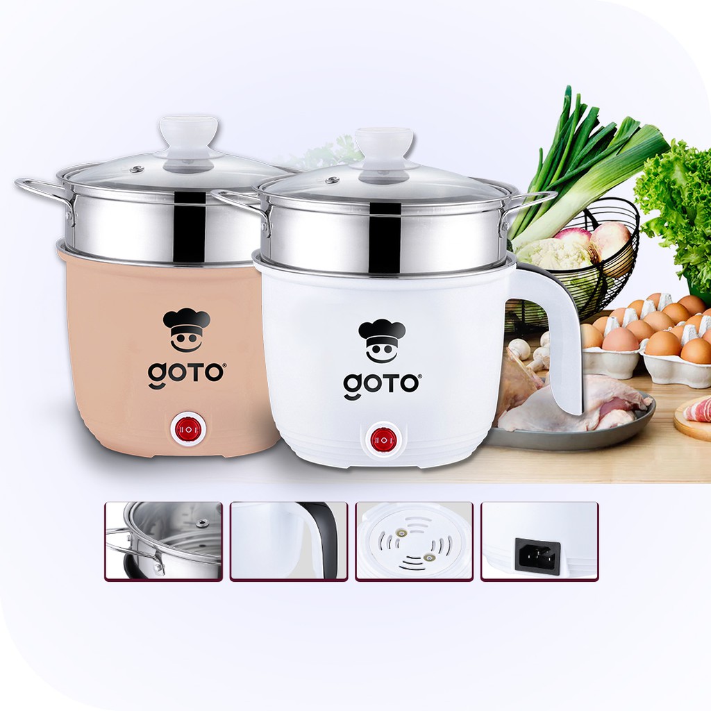 Multifunctional Electric Cooker Panci Listrik Fry Pan Portable Shopee