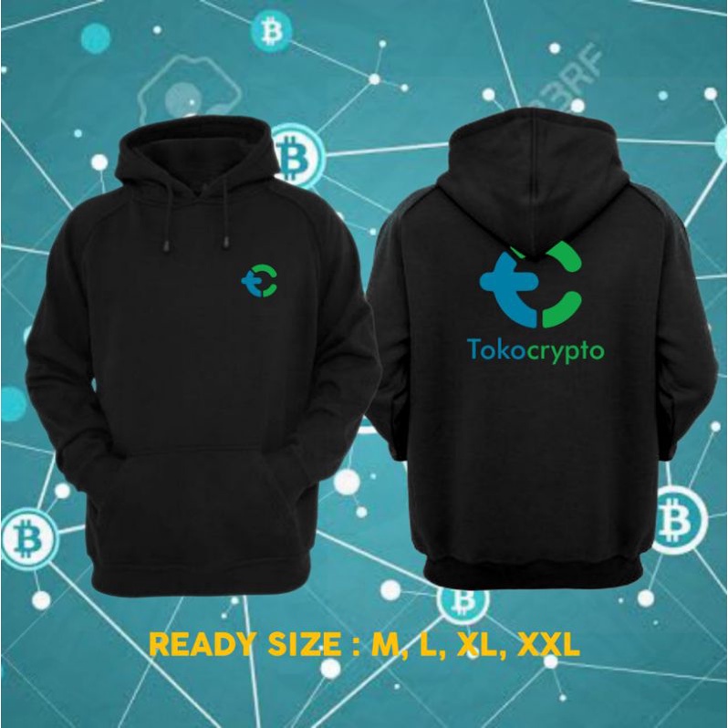 Jaket Hoodie Toko Crypto - Jaket Cryptocurrency Bitcoin Sweater