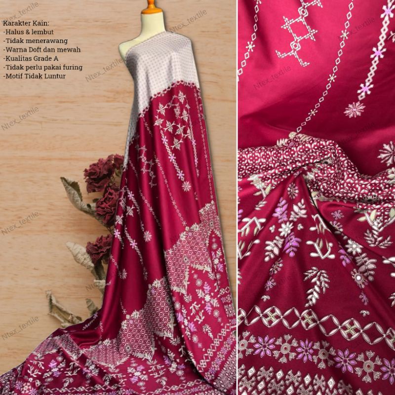 Kain Maxmara Motif Kaffah harga untuk setengah meter