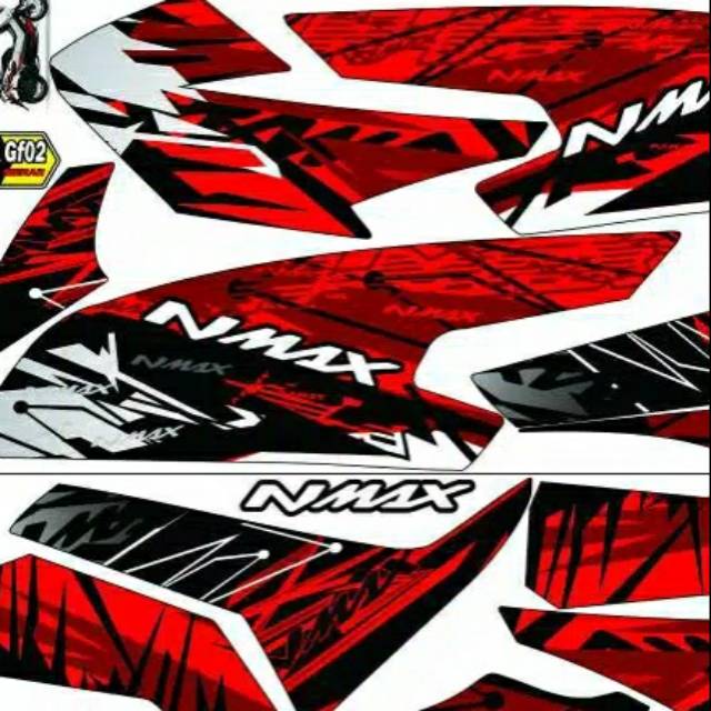 Striping N-max 155 stiker variasi motor Yamaha N-max 155