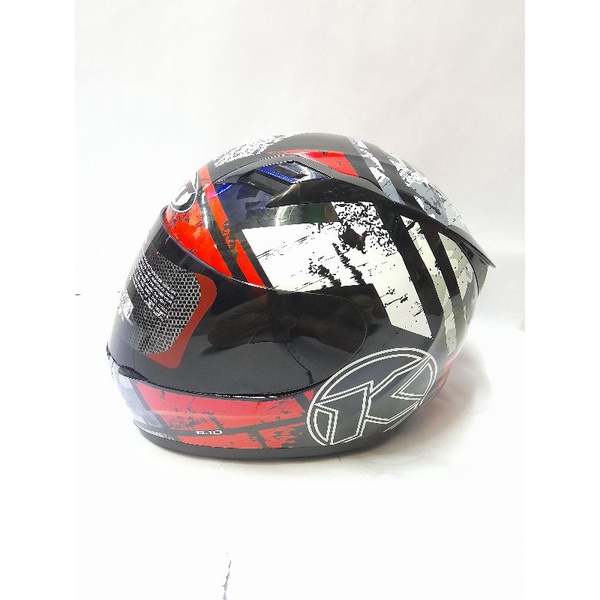 HELEM KYT R10 MOTIP K BLCK RED