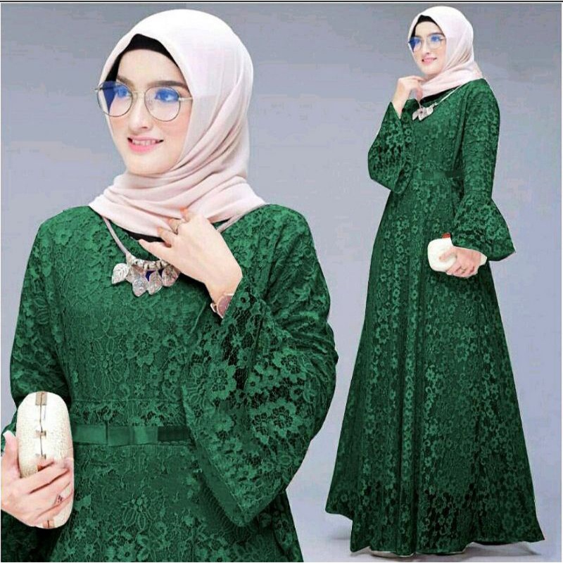 MAXI YUNITA BRUKAT TULANG PREMIUM / GAMIS PESTA BRUKAT/GAMIS KONDANGAN / GAMIS ACARA PESTA MURAH