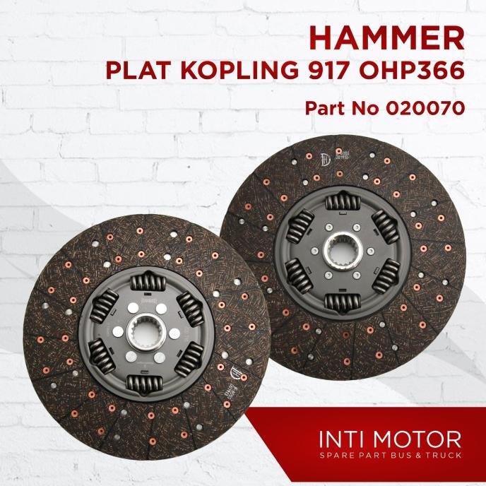 HAMMER - PLAT KOPLING - 020070 - BIS MERCY 917 OHP366 - 1521 TRUK ONDERDIL SPAREPART BUS TRUK SUKU C