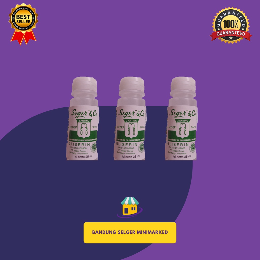 SEGER & CO GLISERIN CAP 2 ANTING 25 ML PELEMBAB KULIT