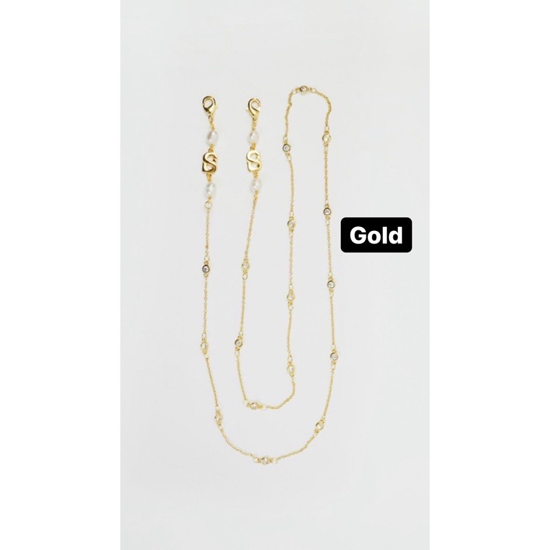 Buttonscarves The Everything Long Chain Gold