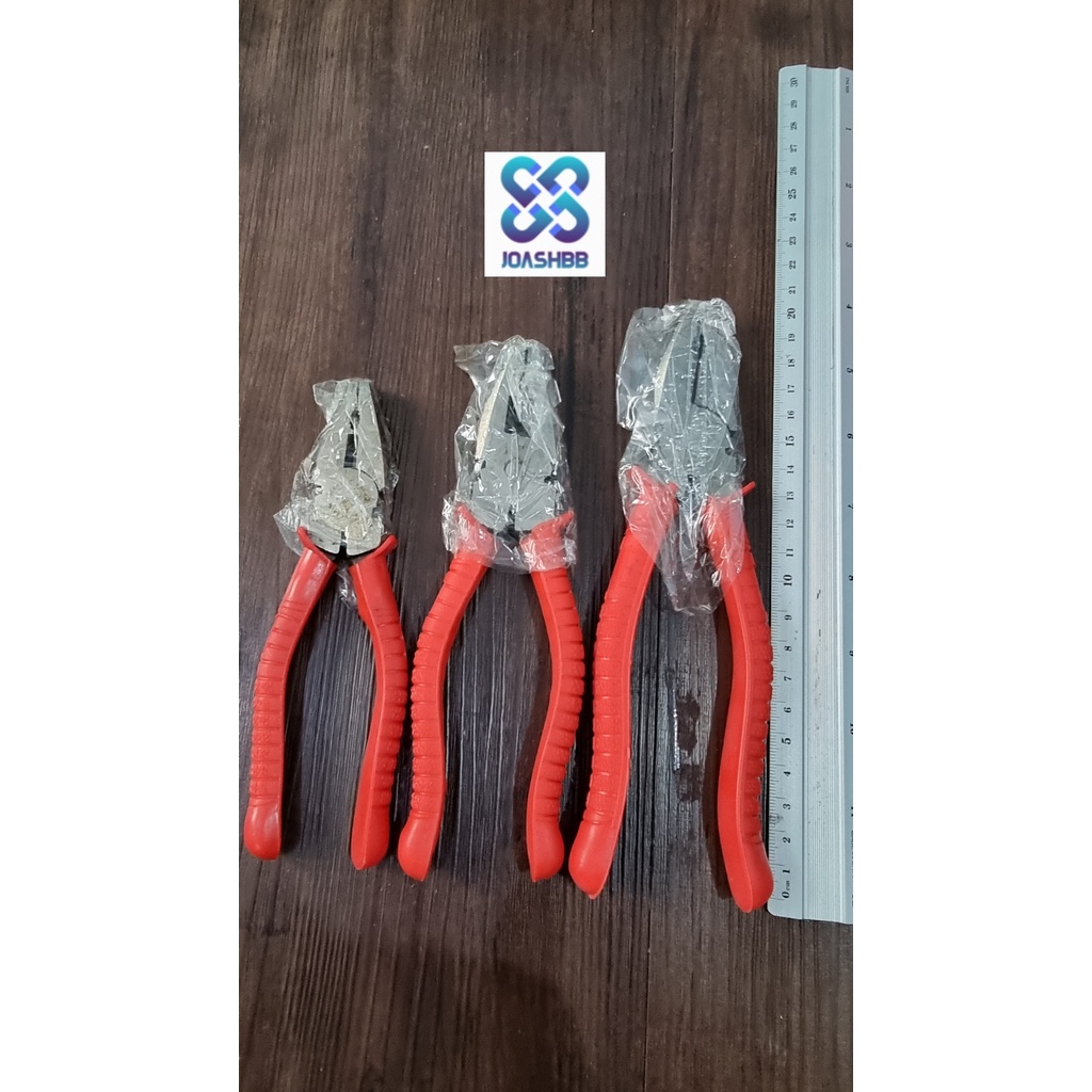 Tang Lancip, Potong, Kombinasi karet 6&quot; / Long Nose Plier / Cutting Pliers