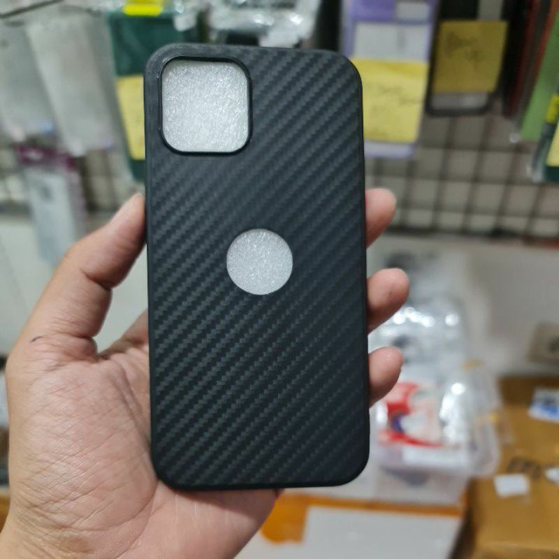 IPHONE 12 PRO MAX 12 PRO 12 12 MINI CASE SOFTCASE FULL CARBON SILIKON KARBON KARET SOFT