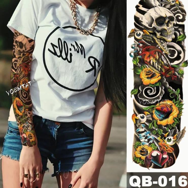 tatto temporary full lengan waterproof Ready