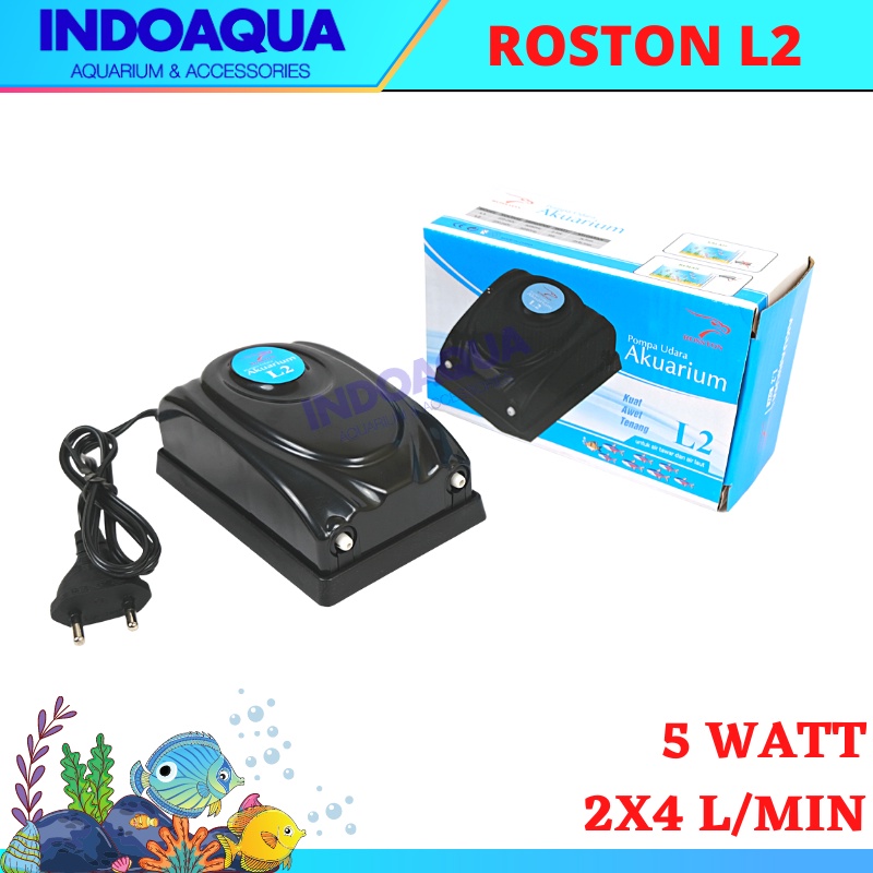 Pompa Udara Aquarium 2 Cabang Aerator Aquarium Pompa Gelembung Udara Aquarium