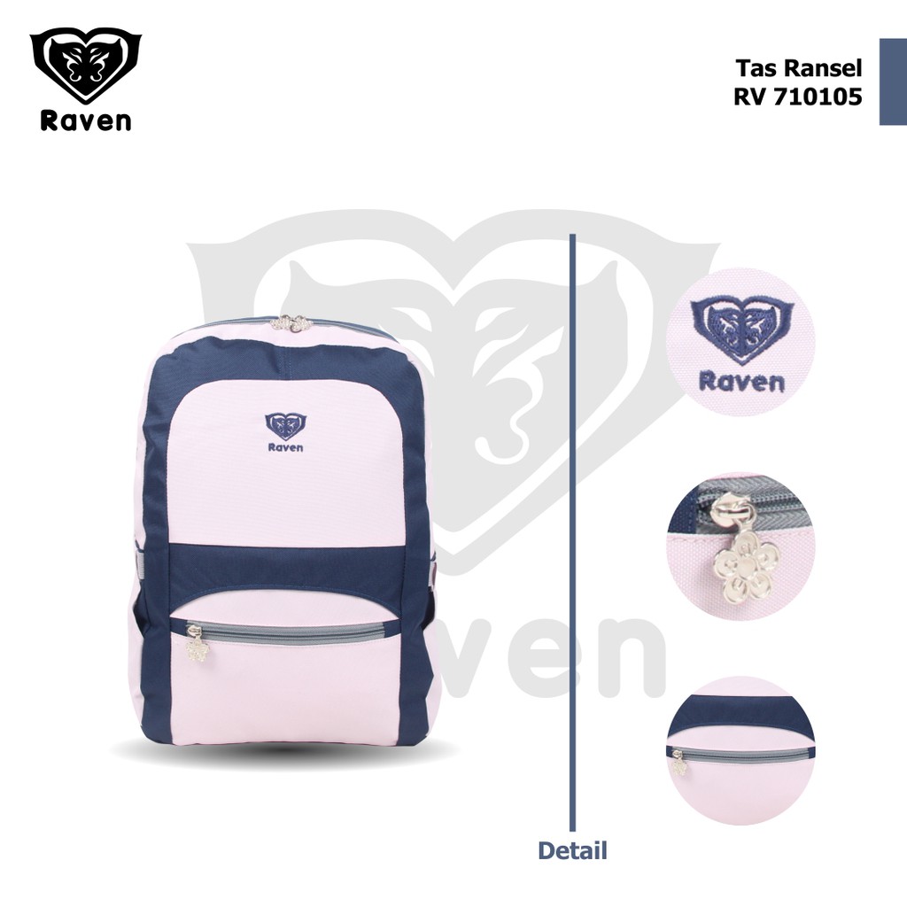 [KLIKTAS] Tas Ransel Anak Perempuan ABG RAVEN 710105 Backpack Remaja Wanita Minimalis Aesthetic Sekolah SMP SMA Kuliah