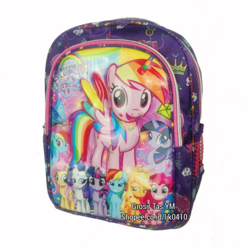 Tas Little Pony. Gambar Timbul. PAUD - TK