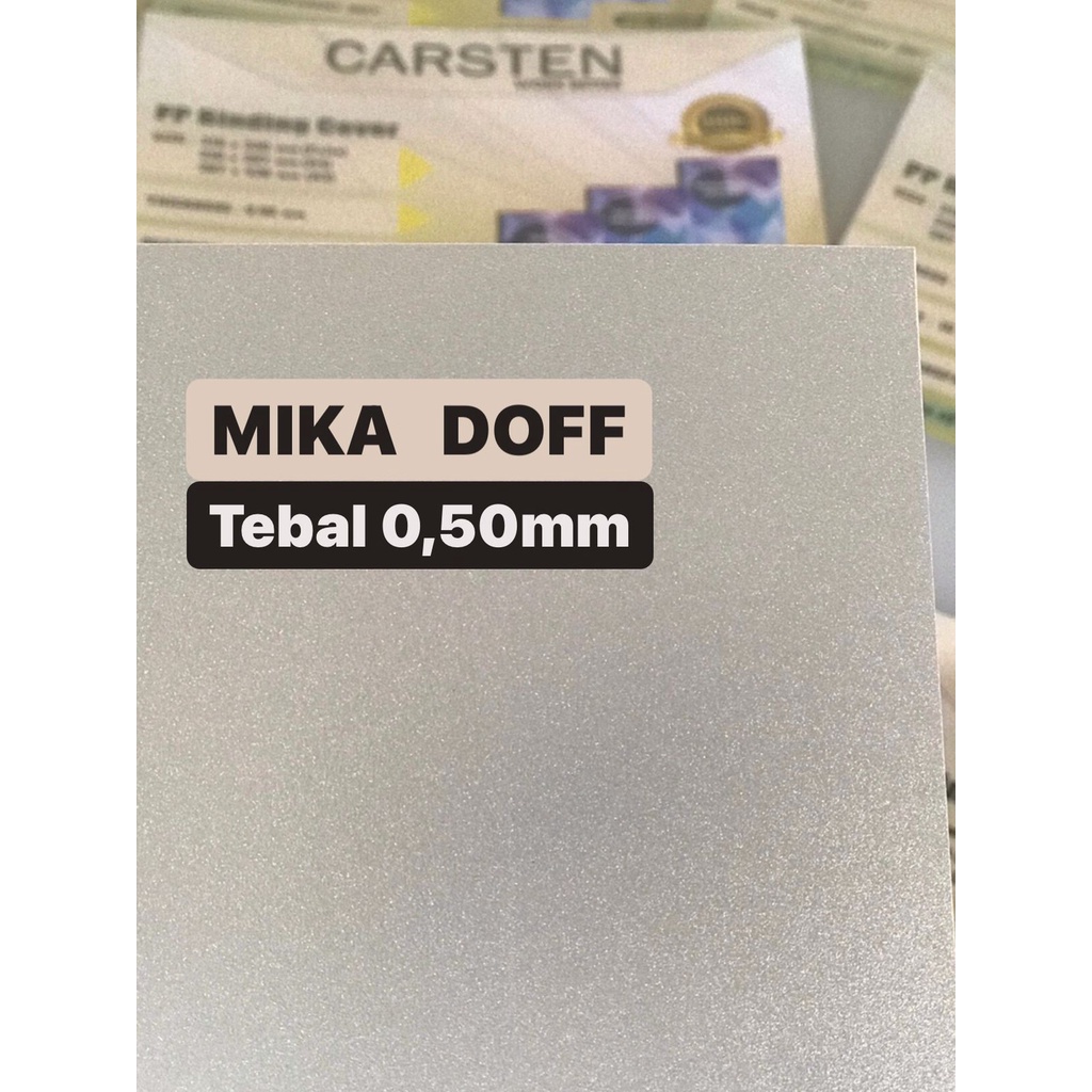 

Cover mika jilid doff 0.50mm isi 10 lembar Folio RJ4