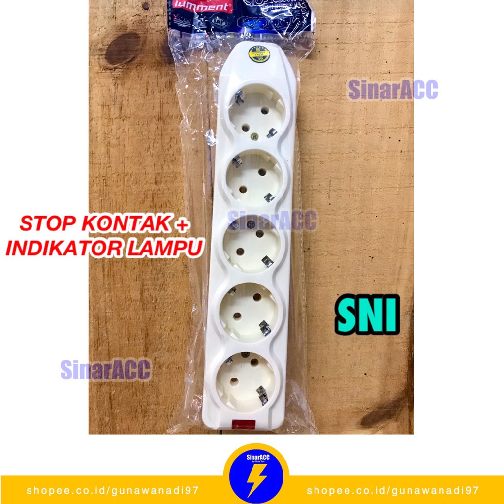 SNI Stop Kontak Arde 5 Lubang ALIS Original Tebal Murah Stopkontak 5L 5Lubang Socket COLOKAN LISTRIK