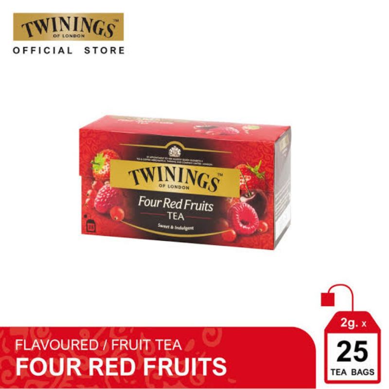 

TWININGS FOUR RED FRUIT TEA 25'S