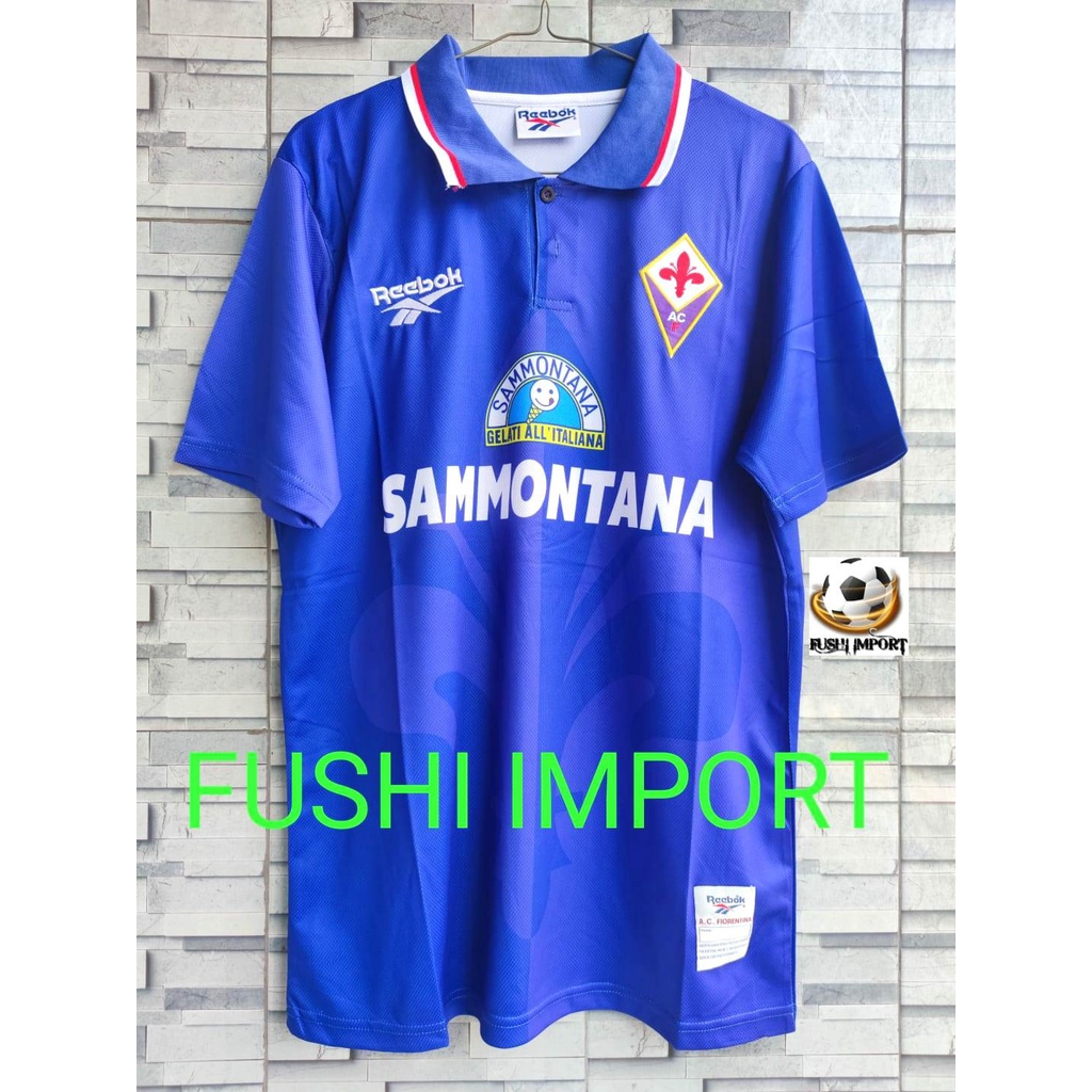 RETRO | Jersey Baju Bola Fiorentina Home 1995 1996 Grade Ori