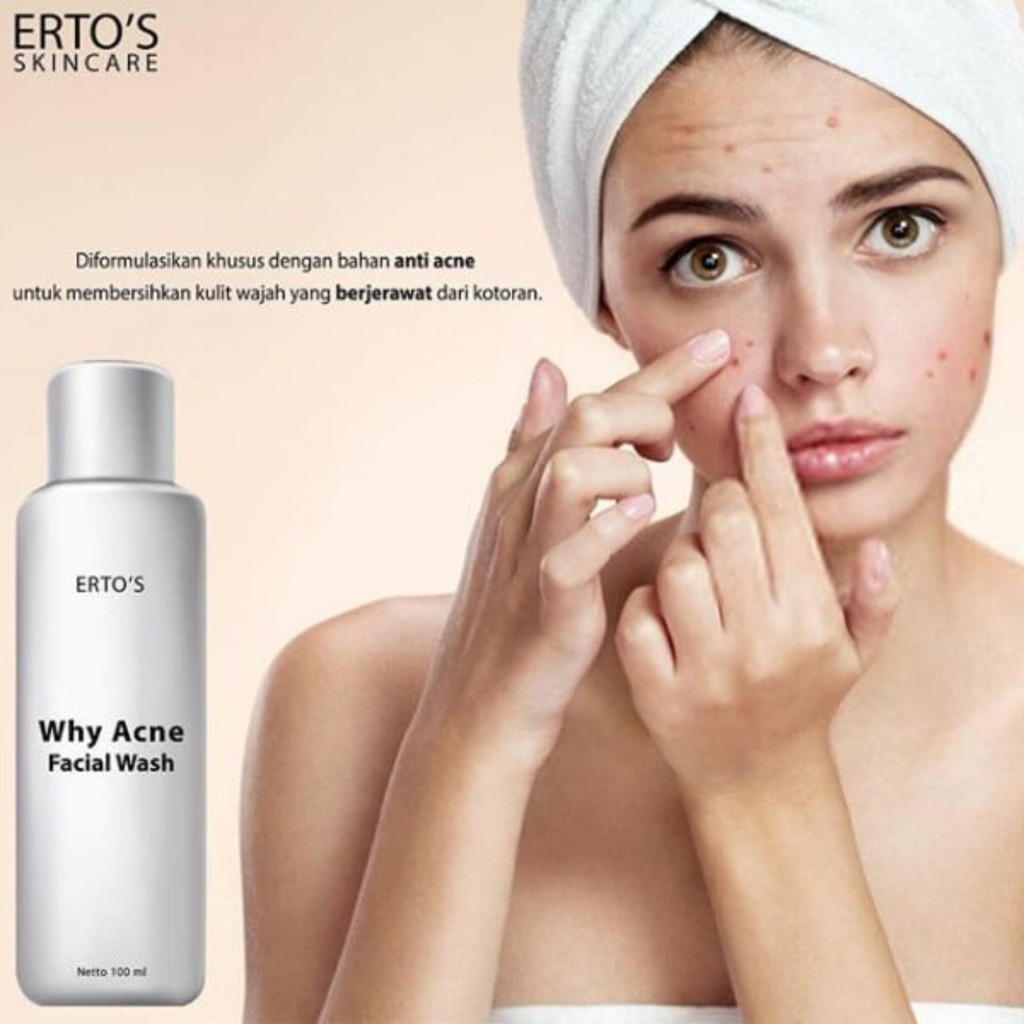 [ORI] Why Acne Facial Wash Membersihkan Kulit Wajah yang Berjerawat dari Sisa Kotoran l BPOM