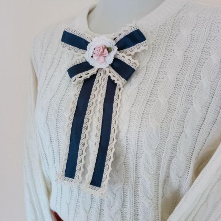 Koleksi Terbaru.. Charlotte Brooch || Premium Ribbon Brooch || Bross Pita Korea || Bross Pita Kawaii